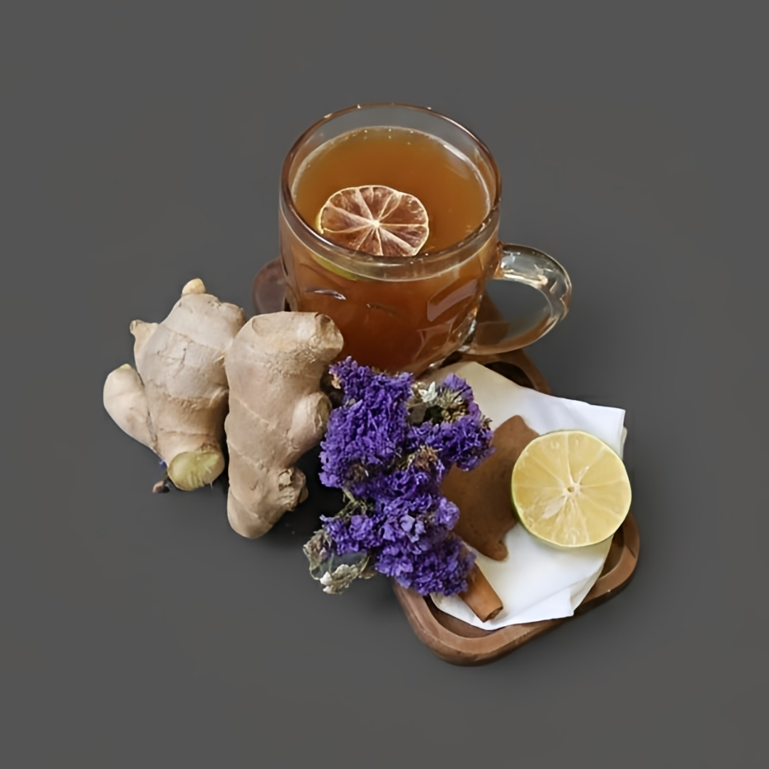 چای لیمو عسل زنجبیل